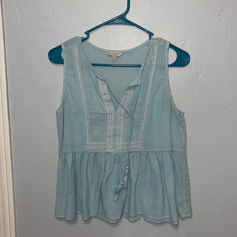 Blue tank top